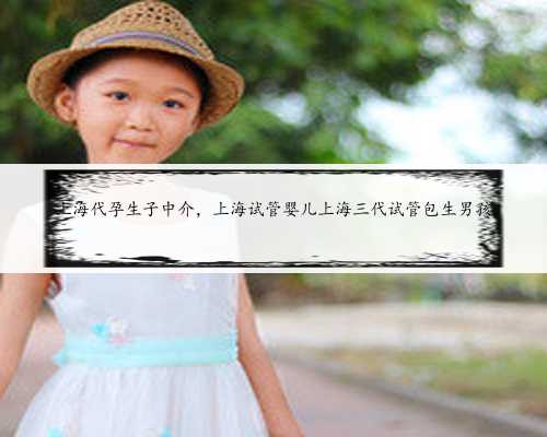 上海代孕生子中介，上海试管婴儿上海三代试管包生男孩