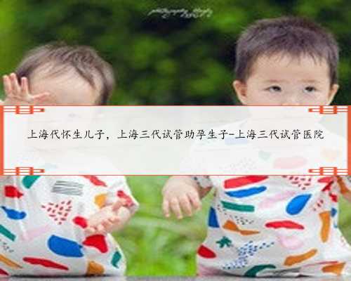 上海代怀生儿子，上海三代试管助孕生子-上海三代试管医院