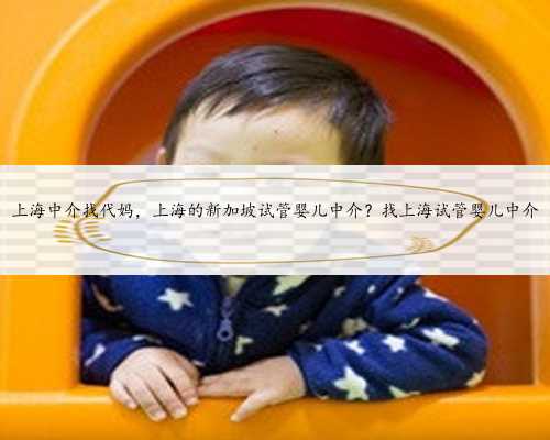 上海中介找代妈，上海的新加坡试管婴儿中介？找上海试管婴儿中介