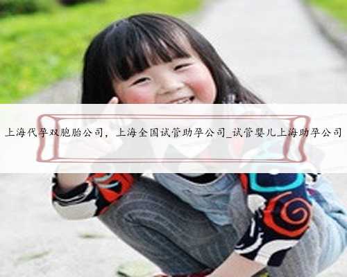 上海代孕双胞胎公司，上海全国试管助孕公司_试管婴儿上海助孕公司