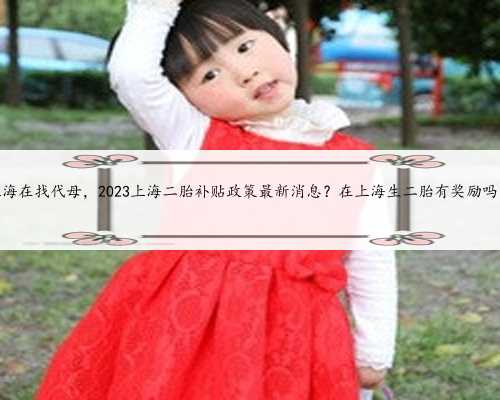 上海在找代母，2023上海二胎补贴政策最新消息？在上海生二胎有奖励吗